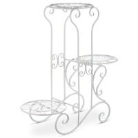 Stojan na kvety biely 65cm