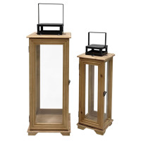 Drevené moderné lampáše 