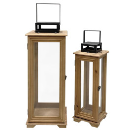 Drevené moderné lampáše 