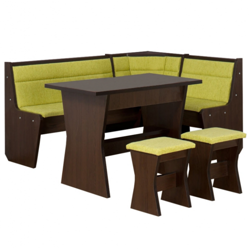 Rohová lavica +stôl+2 taburetky   RENO